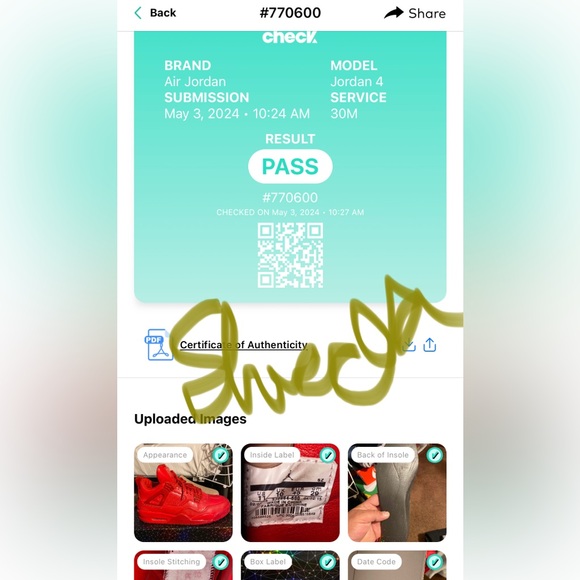 Jordan 4 ( SOLD) - Picture 9 of 9